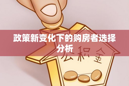石河子政策新变化下的购房者选择分析